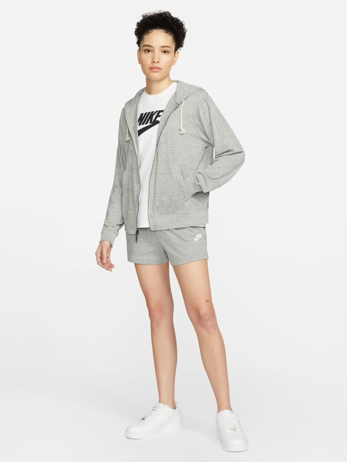 NIKE Суитшърт W NSW GYM VNTG EASY FZ HOODIE