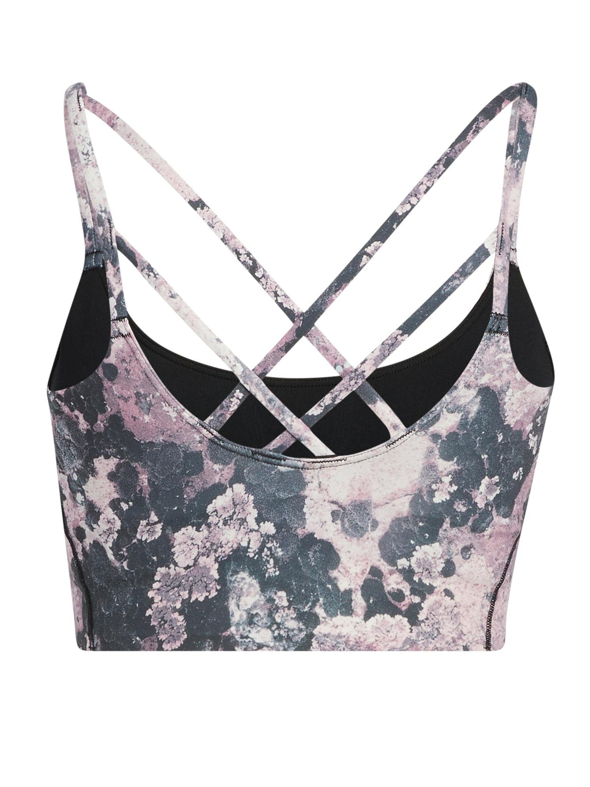 ADIDAS PERFORMANCE Спортен сутиен Yoga Light Support Long Line AOP