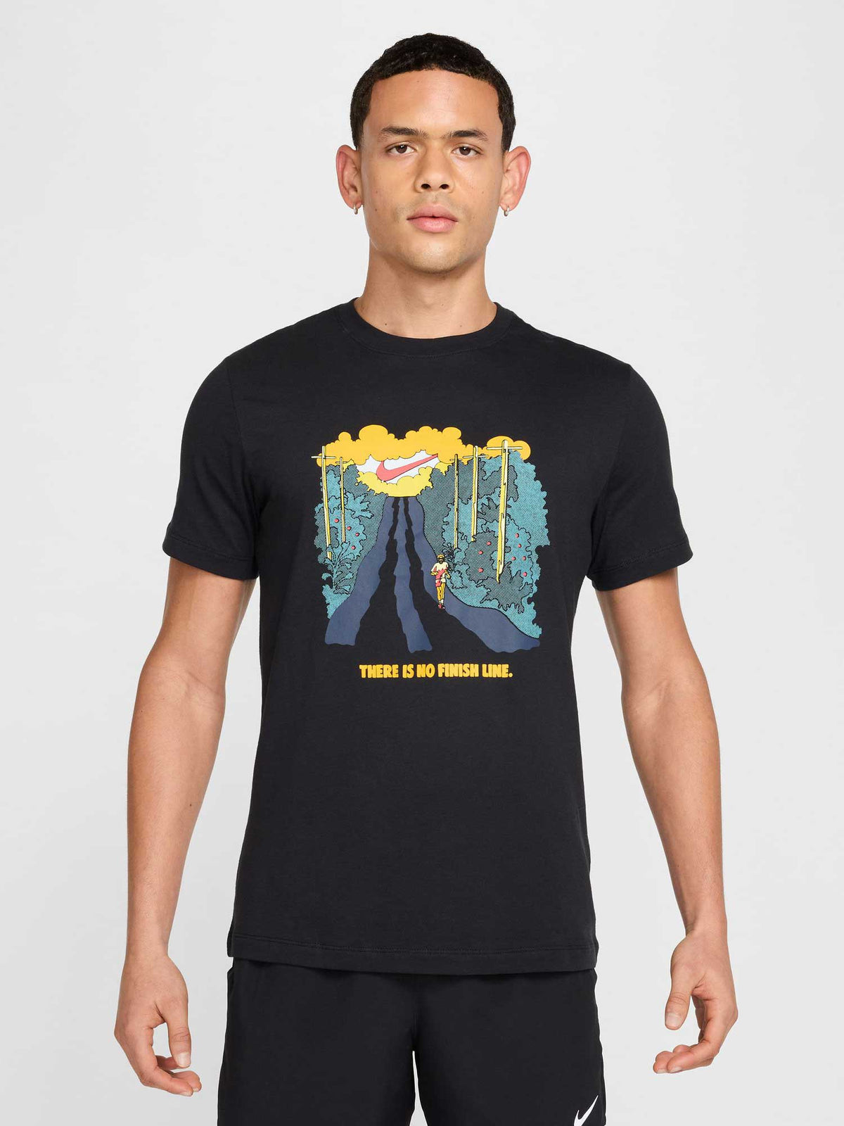 NIKE Тениска M NK TEE RUN IYKYK